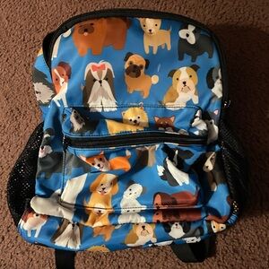 Mini book bag with dogs